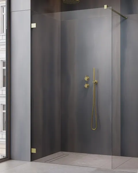 Walk-in Essenza Pro із профілем шліфованого золота