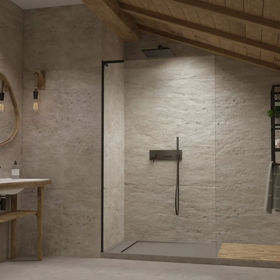 Перегородка walk-in Radaway Modo з чорним профілем
